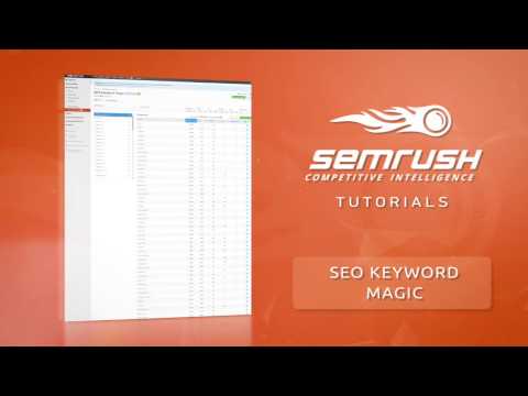 SEMrush Keyword Magic Tool Tutorial