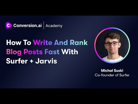 How to Write and Rank Blog Posts Fast with Surfer ????‍♂️  + Jarvis ????