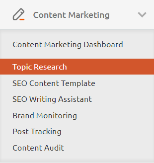 SEMrush Content Marketing suite