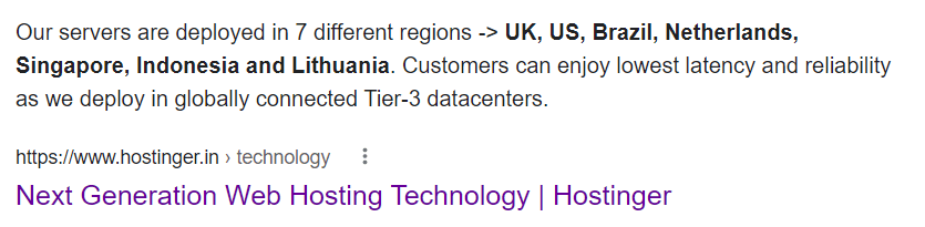 Data centers of hostinger around the world