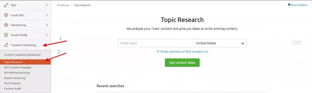 Tool Research tool Semrush content marketing toolkit