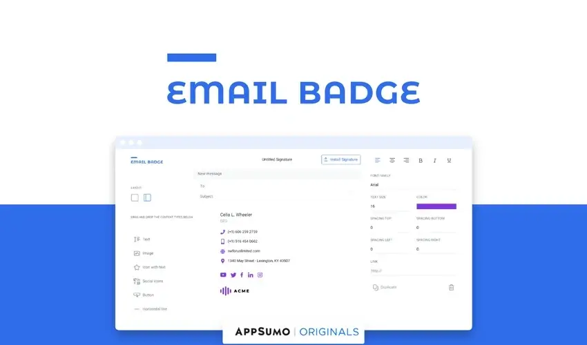 EmailBadge appsumo deal