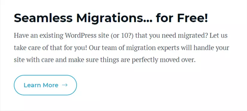 Rocket.net hosting migration count