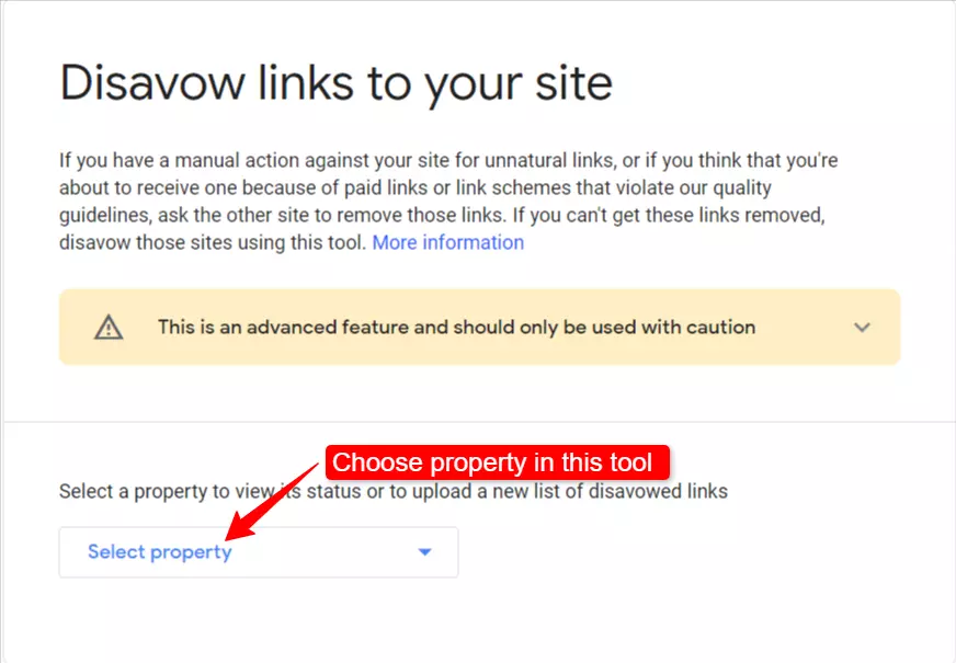 Disavow tool Semrush